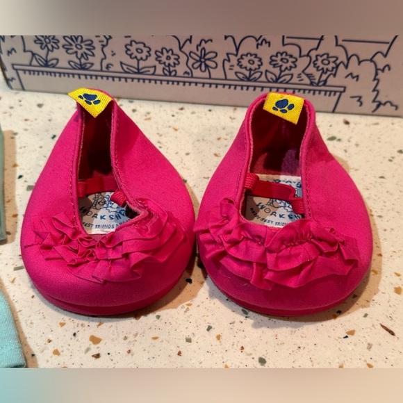 Build-A-Bear Snowflake Crystal Top, Jean Skirt & Pink‎ Shoes, Bunny NOT Included - Picture 6 of 13